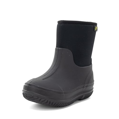 Western Chief Kids Freestyle Neoprene Rain Boot, Black, 13