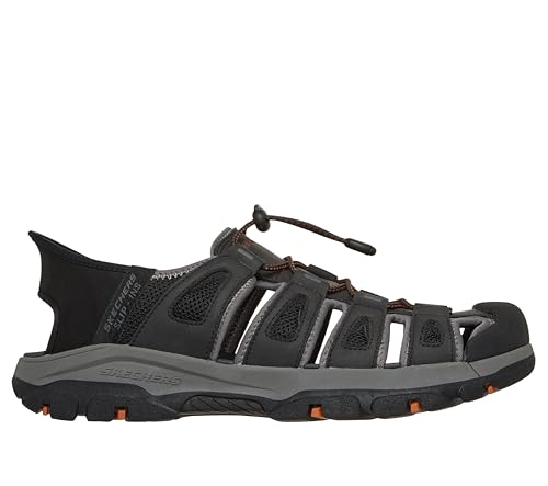 Skechers Men's Tresmen-Norvick 205187 Enclosed Slip-Ins Fisherman Sandal, Black, 9 X-Wide by Skechers - Image 3