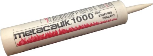 Rectorseal 66640 10.3-Ounce Cartridge Metacaulk 1000 Intumescent Firestop Sealant, Red