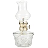 Lanterne à pétrole en verre – cette lampe à pétrole est excellente et idéale pour créer une ambiance chaleureuse ; un indispensable à la maison en cas de panne de courant, lampe à pétrole de camping