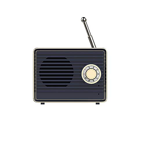 Wireless Retro Speakers, Dosmix Portable Bluetooth Vintage Speaker with Built-in Mic,USB, 8-9 Hours Playtime for Kitchen Bedrooms Desk Shelf Party Travel Android iOS Speaker, Naval Blue