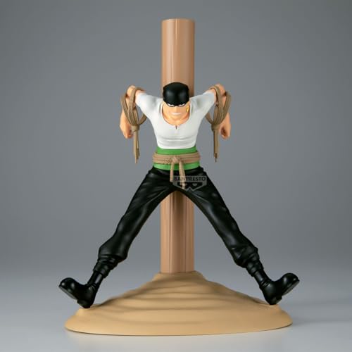 Image of Banpresto Official Licensed One Piece Roronoa Zoro Pirate Hunter Figure Plastic Anime 6.1 inches Multicolor