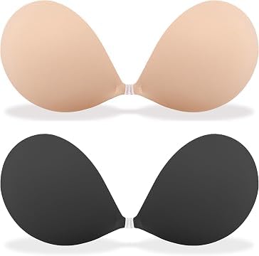 dyutiman Silicone Adhesive Bra, Strapless Backless Push Up, Beige, Light Support, Self Adhesive, No Underwire-picture-19