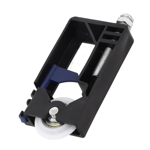 Kit de guía de rodillo para puerta corrediza, con núcleo de polea de nailon, para puertas de armario y armario, accesorios de repuesto de rueda de puerta negra montada en el lateral para puerta de