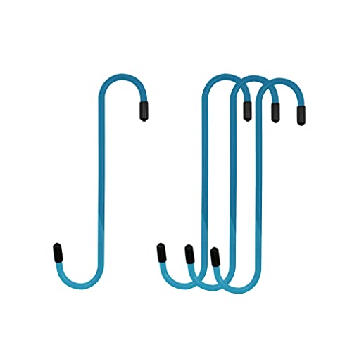 Image of 4LIFETIMELINES Brake Caliper Hanger Hooks, Durable Steel, Blue Powder Coated with Rubber Tips, for Automotive Work on Brake Axle and Suspesion Systems - 4 Pack
