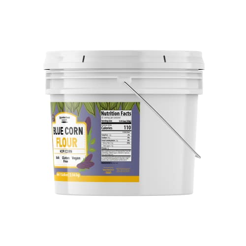 Unpretentious Blue Corn Flour, 1 Gallon, Hopi Corn, Sweet & Intense Flavor, Gluten Free #TOP2
