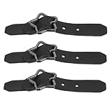 COHEALI 3 Piezas Hebilla estrella de cinco puntas botones de suéter botones de costura Botones para cajas Botones duraderos Botones de abrigo cierre decorativo broche de abrigo Metal Black