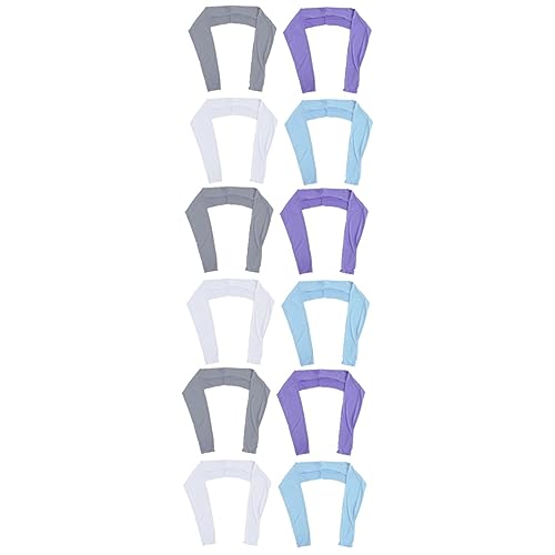 GANAZONO 12 Peças Mangas Xale Luvas De Bicicleta Mangas Para Homens Mangas De De Braço Para Mulheres