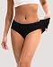 INNERSY Womens Underwear Cotton Hipster Panties Regular & Plus Size 6-Pack(Medium,Black)