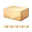 9x6.5x3.8 Inch-Gold-Pack of 6