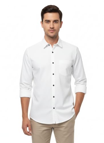 Image of Arvest Men?s Cotton Regular Fit Full Sleeve Shirt Combo Soft Breathable Fabric with Button-Down Collar and Chest Pocket Suitable for Office and Outfits