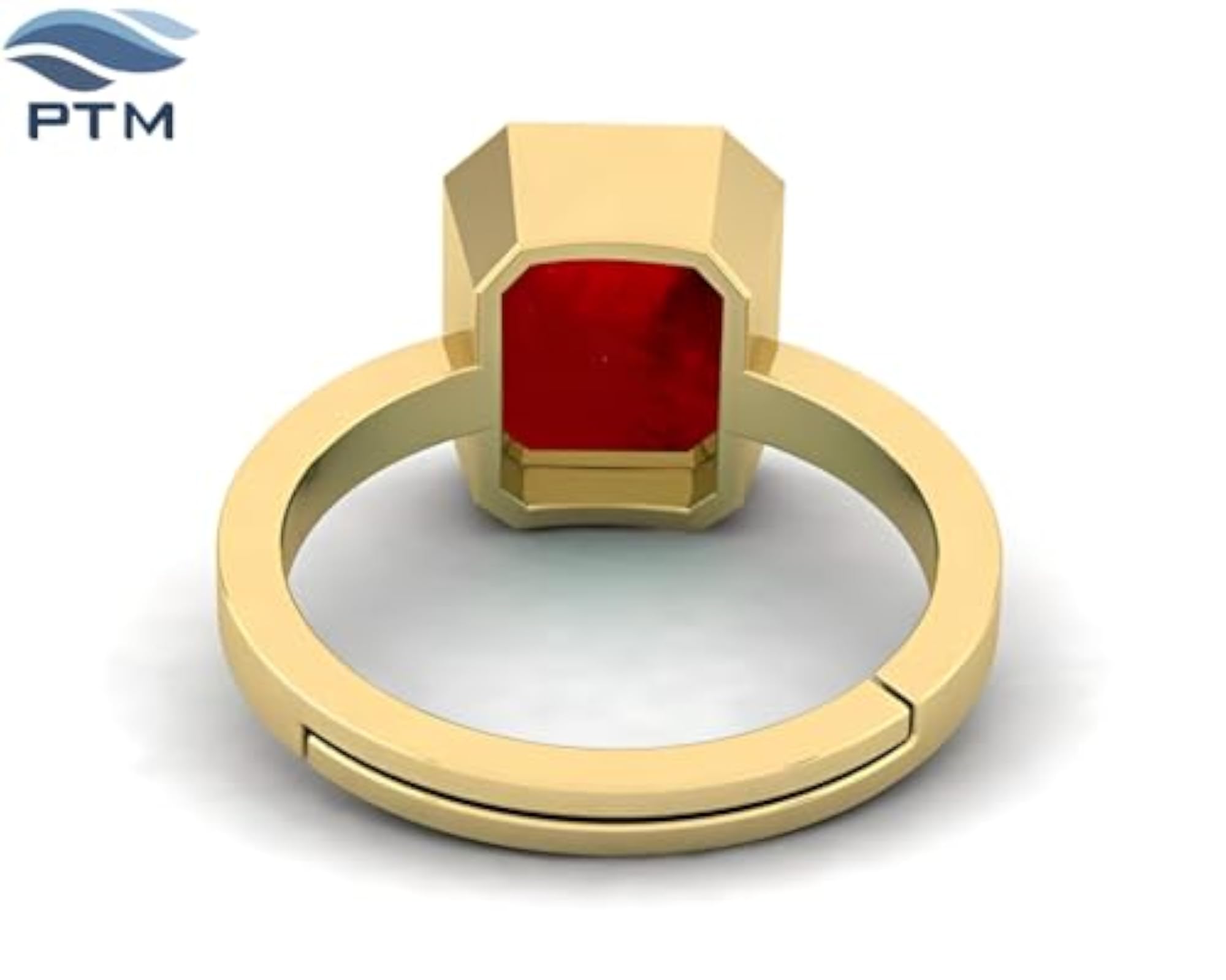 Unisex 5.25 Ratti Natural Ruby Panchdhatu Adjustable Ring