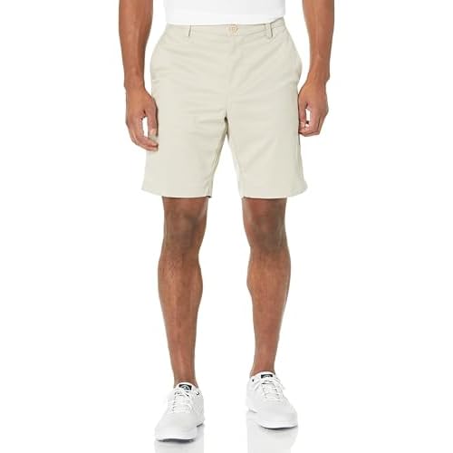 Amazon Essentials Men's Slim-Fit Stretch Golf Short, Stone, 40W