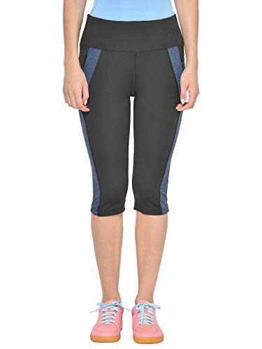 Image of CHKOKKO Women's Skinny Fit Polyester Workout Capri
