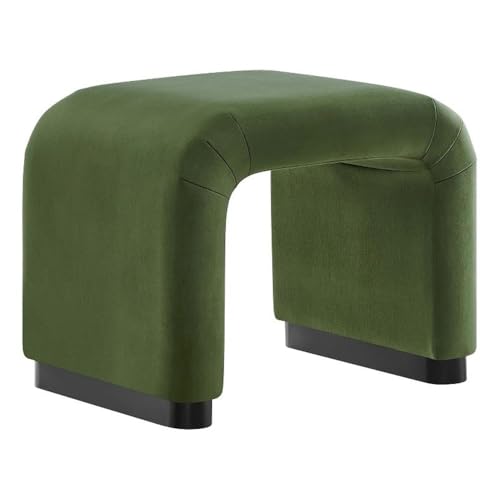 Modway EEI-6733-BLK-MOS Koda Performance Velvet Waterfall Stool, Black Moss Green by Modway - Used condition - US$120.17