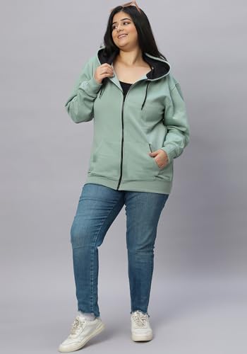 Image of Wear Your Opinion Women's Plus Size Fleece Zipper Hoodie Jacket