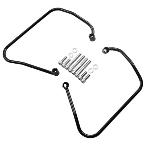 Soporte Negro para Alforjas Saddlebag para Street Bob Slim Compatible 2018 2022 (Hierro) miniatura 4