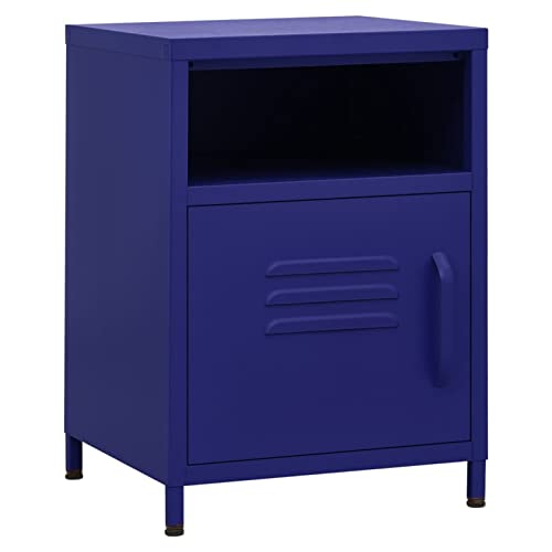 Table d'appoint en acier avec rangement pour optimiser l'espace