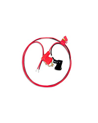 Enjoysolar 1,5 mm2 batterijkabel zonnelaadregelaar en batterij met zekering M8-ringogen (2m 30A zekering poolklemmen)