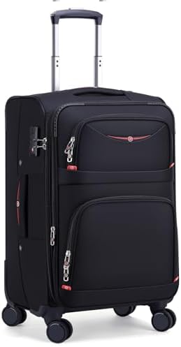 ROPLUS Softside Expandable Luggage with 4 Spinner Wheels, Durable...