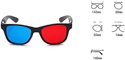 3D Glasses, 3D Red and Blue Glasses TV Movie Dimensional Anaglyph Video Frame 3D Glasses DVD Game Glass Color, 3D Dlasses for TV, 3D Viewing Glasses