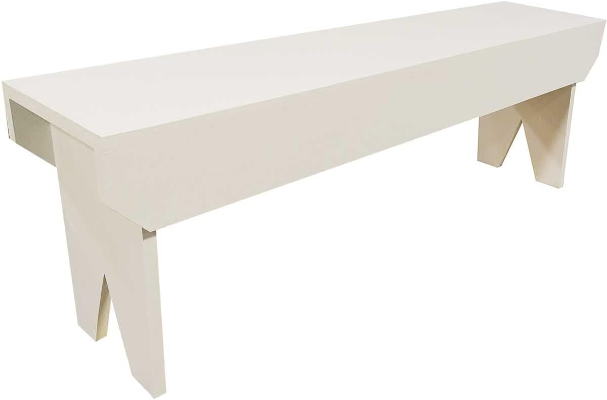 Sawdust City 4 Foot Wood Bench (Solid Williamsburg Blue)