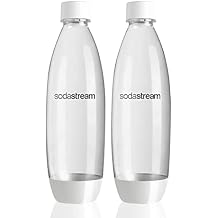 Sodastream 1l Carbonating Bottles - Fit to Source/Genesis deluxe Makers Twin Pack White
