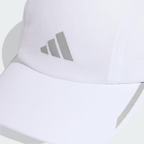 adidas Unisex Running Mesh 4 Panel Climacool Hat, White/Reflective Silver, M-L – Ansicht 3