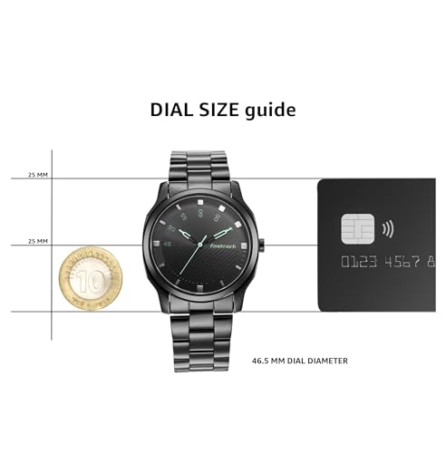 Fastrack Stunners Quartz Analog Black Dial Stainless Steel Strap Watch for Guys - NT3255NM02 - Image 8