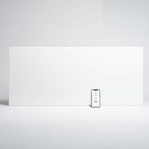 Adax Neo Compact - Radiateur Electrique Mural Intelligent Wi-Fi avec Commande par Smartphone - 2000W | Chauffage Electrique | Chauffage d'appoint Salle de Bain | Convecteur 420mm | IP24C | Blanc