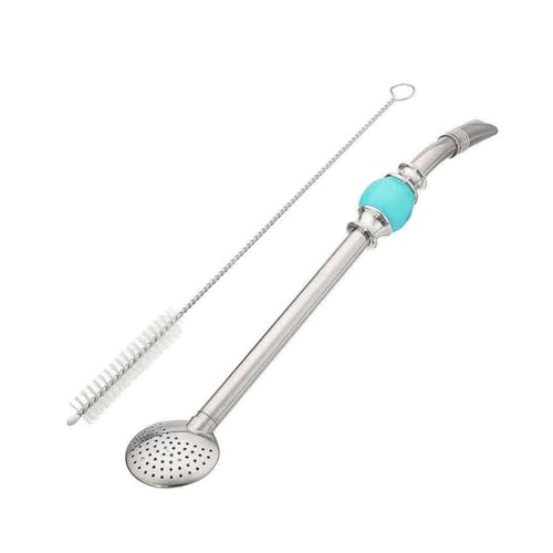 POPETPOP Bombilla Mate Filtro Beber Pajita Cuchara Acero Inoxidable Limpieza Fácil
