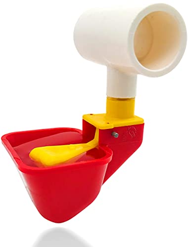 4 Pack NO PECK Poultry Waterer Drinking Cup for Chicken Ducks Quail