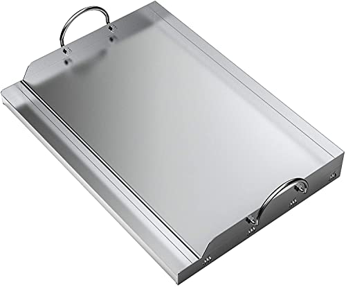 Miniatura 6 de Onlyfire - Plancha Rectangular De Acero Inoxidable Para La Mayoría De Parrillas De Gas Y Parrillas De Carbón 58,4 X 40,6 Cm