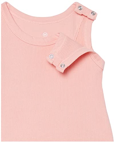 Honestbaby Organic Cotton Sleeveless Rib Romper, T-Shirt And Headband, Tropical Peach, 6-9 Months #TOP7