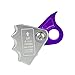 predolo Climbing Rope Grab Ascender Aluminum Alloy Heavy Duty Fall Arrest Gear for Caving Outdoor Climbing Tree Arborist, Purple