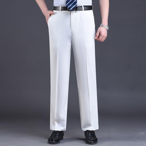 SevenBoy Mens High Waist Classic Fit Dress Pants - Business Casual to Formal Slacks3