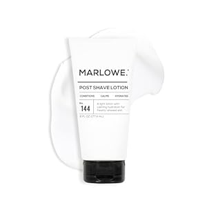 MARLOWE. No. 144 Post Shave Lotion 6 oz, Conditioning Aftershave with Green Tea, Deep Sea Algae, Willow Bark & Passion Flower Extract, Hydrates, Calms & Nourishes Skin, Aloe Citron Scent