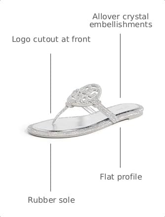 Image of Tory Burch Women's Miller Knotted Pave Sandals