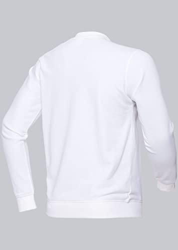 Sudadera Essentials BP 1720 blanca con tejido de alta resistencia 2