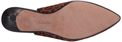 Clarks Women's Linvale Sondra Pump, Dark Tan Leopard Suede, 9 #TOP3