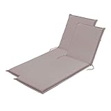 Traumnacht Comfort Juego de 2 Cojines para tumbonas para Exteriores con Funda extraíble, Fabricado según el estándar de Calidad alemán