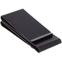 Stainless Steel Slim Double-Sided Money Clip Purse Wallet Credit Card ID Holder Black