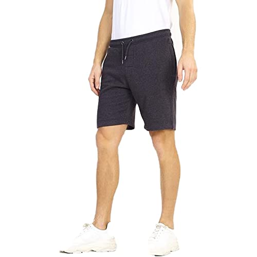 BRAVE SOUL Mens Jogger Shorts Tarley' Sports Training Summer Gym Pants (Dark Charcoal Marl) S