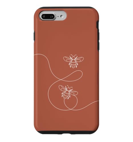 �A�[�e�B�X�e�B�b�N�ȃn�`�̃y�A���C���C���X�g �X�}�z�P�[�X iPhone 7 Plus/8 Plus �p