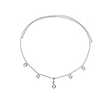 Sexy Rhinestone Waist Chain Navel Piercing Dangle Belly Button Rings Waist Chain Bikini Crystal Heart Belly Chain for Women Body Jewelry (Heart)