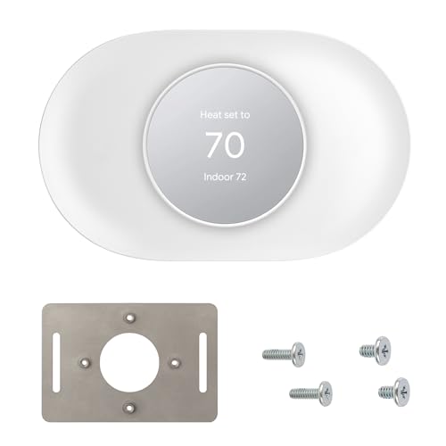 Nest Thermostat Wall Plate Nest Wall Thermostat Trim Kit Compatible with Google Programmable WiFi Thermostat GA01837-US - White