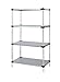Quantum Storage Systems Home Storage Solid 4-shelf Starter Unit - 18" x 42" x 86" - Stainless Steel