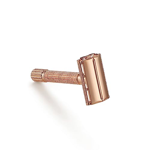 VIKINGS BLADE Safety Razor for Women + 5 Swedish Steel Blades. Quick Release Head, Double Edge. Smooth, Reusable, Recyclable (Model: Eva)