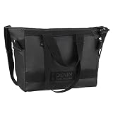 Denim TOM TAILOR - Ada, Damen, Shopper, L, Schwarz, 47x16x28 cm