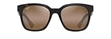 Maui Jim Honua AF Cat Eye Sunglasses, Matte Dark Havana/Hcl Bronze Polarized, Extra Large